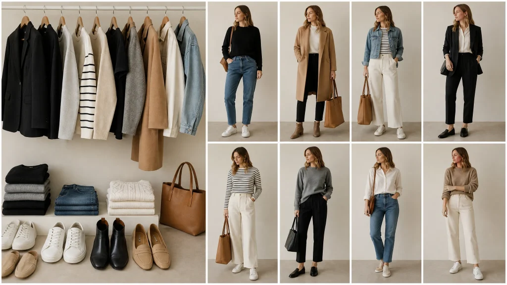 Garde-robe capsule : créez des tenues polyvalentes avec moins de vêtements